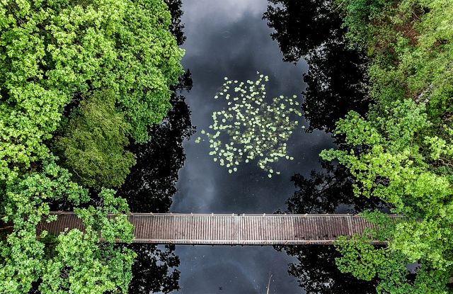 Water genoeg in Wolluk. En daardoor ook menig brug.